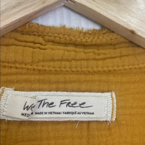 Free People - We The Free Summer Daydream Button Down Boho Blouse Size Medium - Picture 11 of 14